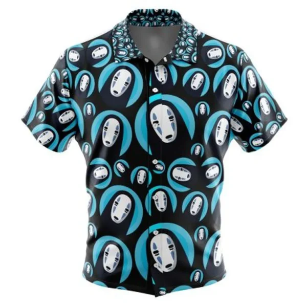 No Face Spirited Away Button Up Hawaiian Shirt