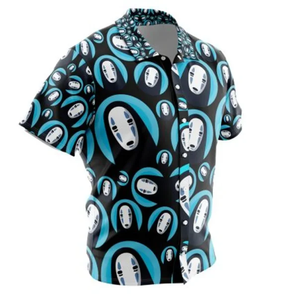 No Face Spirited Away Button Up Hawaiian Shirt