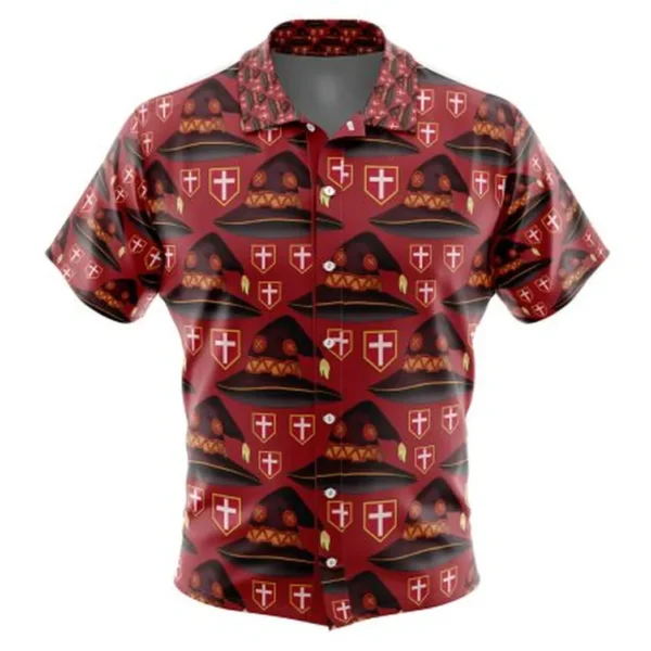 Megumin Konosuba Button Up Hawaiian Shirt