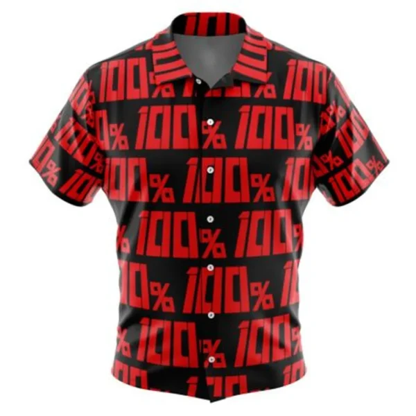 100% Mob Pyscho 100 Button Up Hawaiian Shirt
