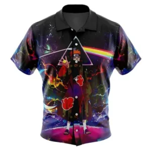 Naruto Akatsuki Astral Led Pain Button Up Hawaiian Shirt