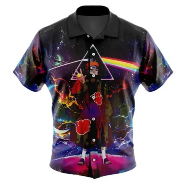 Naruto Akatsuki Astral Led Pain Button Up Hawaiian Shirt