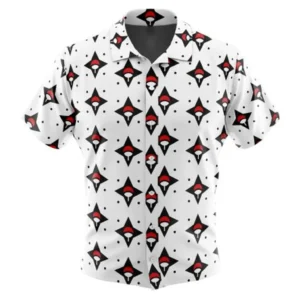 Sasuke Uchiha Naruto Button Up Hawaiian Shirt