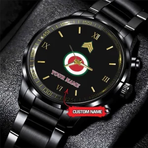 Army Watch, Army 37Th Infantry Division Custom Black Fashion Watch Proudly Served Gift, Military Watches, Us Army Watch