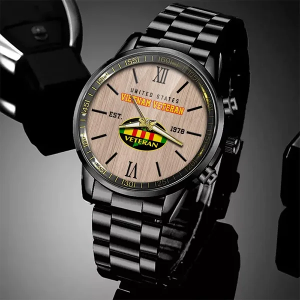 Vietnam Veteran Watch, Military Veteran Watch, Dad Gifts, Military Watches For Men