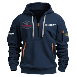 Jon Boat Hoodie Half Zipper Crappie Master Tournament HCAH11501JBCR