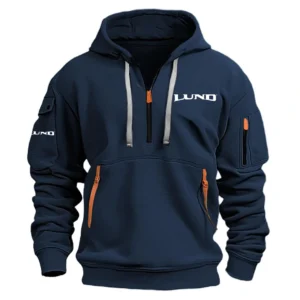 Lund Hoodie Half Zipper Exclusive Logo Tournament HCAH11501LBZ