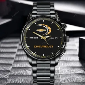 Chevrolet Since 1911 Watch Custom Name, Stainless Steel Watch, Dad Gifts