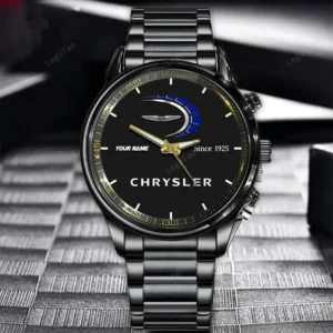 Chrysler Since 1925 Watch Custom Name, Stainless Steel Watch, Dad Gifts