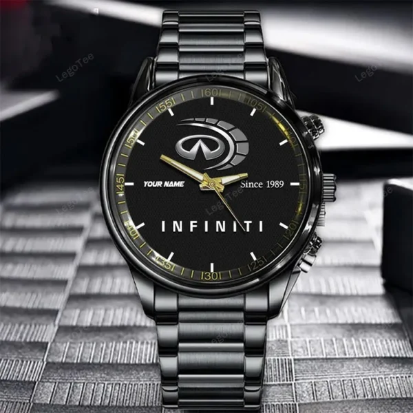 Infiniti Since 1989 Watch Custom Name, Stainless Steel Watch, Dad Gifts