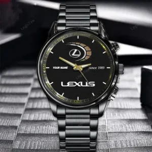 Lexus Since 1989 Watch Custom Name, Stainless Steel Watch, Dad Gifts