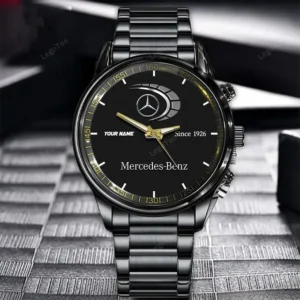 Mercedes-Benz Since 1926 Watch Custom Name, Stainless Steel Watch, Dad Gifts