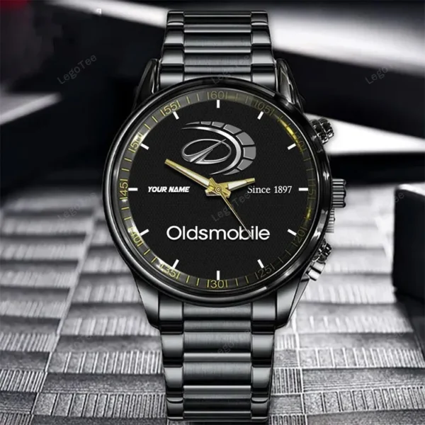 Oldsmobile Since 1897 Watch Custom Name, Stainless Steel Watch, Dad Gifts