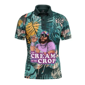 The Cream of the Crop Pro Wrestling Tropical Polo Shirt