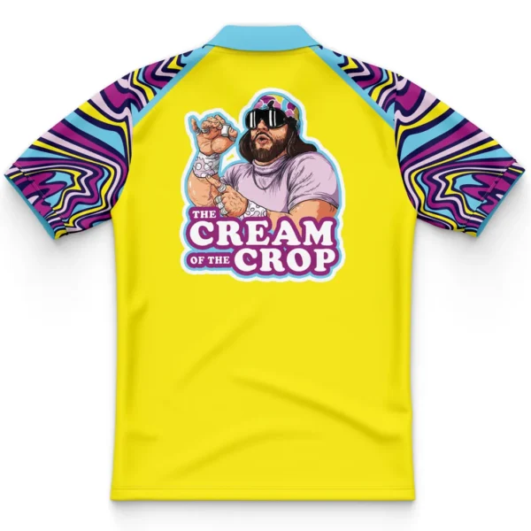 The Cream of the Crop Trippy Randy Savage Pop Culture Polo Goft Shirt