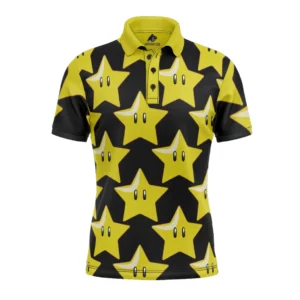 Super Star Super Mario Polo Goft Shirt