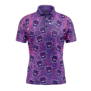 Gengar Pokemon v2 Polo Goft Shirt