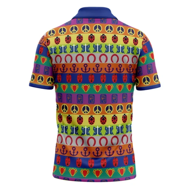 All Symbols Pattern Jojo's Bizarre Adventure Polo Shirt