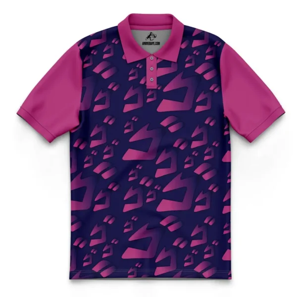 Menacing Aura Jojo's Bizarre Adventure v2 Polo Goft Shirt