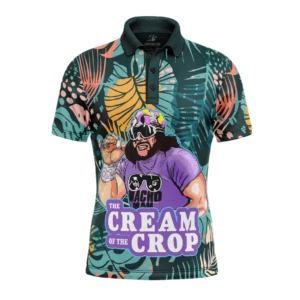 The Cream of the Crop Pro Wrestling Tropical V2 Polo Goft Shirt