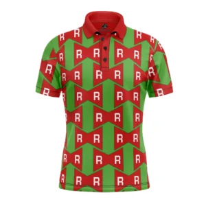 Red Ribbon Army Dragon Ball Polo Goft Shirt