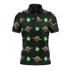 Power Minecraft Polo Goft Shirt