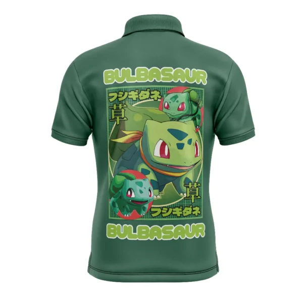 Bulbasaur Pokemon Polo Goft Shirt