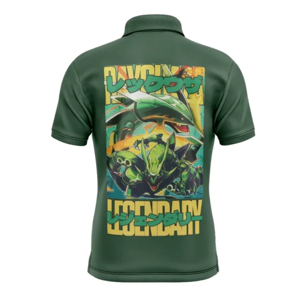 Rayquaza Pokemon Polo Goft Shirt