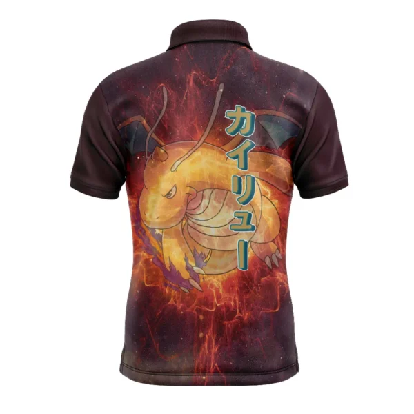 Trippy Dragonite Pokemon Polo Goft Shirt