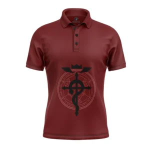 Edward Fullmetal Alchemist Polo Goft Shirt