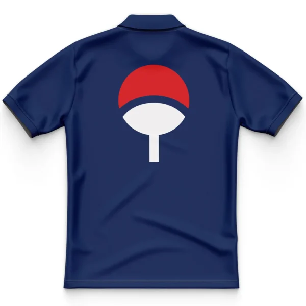 Uchiha Clan Symbol Naruto Polo Goft Shirt