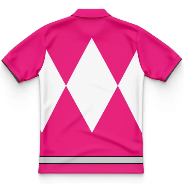 Pink Ranger Mighty Morphin Power Rangers Polo Goft Shirt