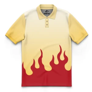 Kyojuro Rengoku Demon Slayer Polo Goft Shirt