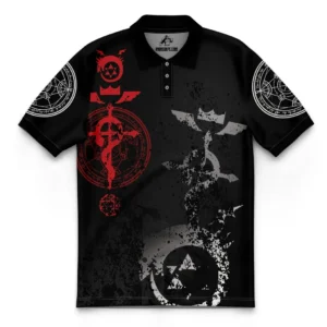 Edward Elric Fullmetal Alchemist Polo Goft Shirt