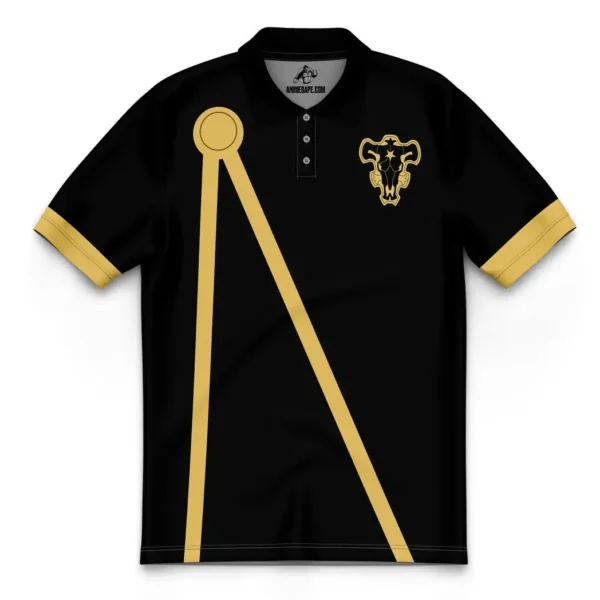 Black Bulls Black Clover Polo Goft Shirt