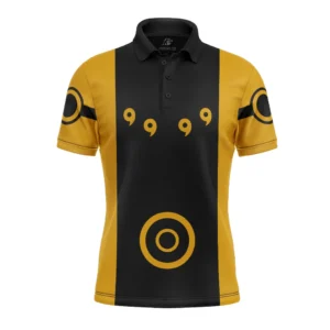 Nine-Tails Chakran Mode Naruto Polo Goft Shirt