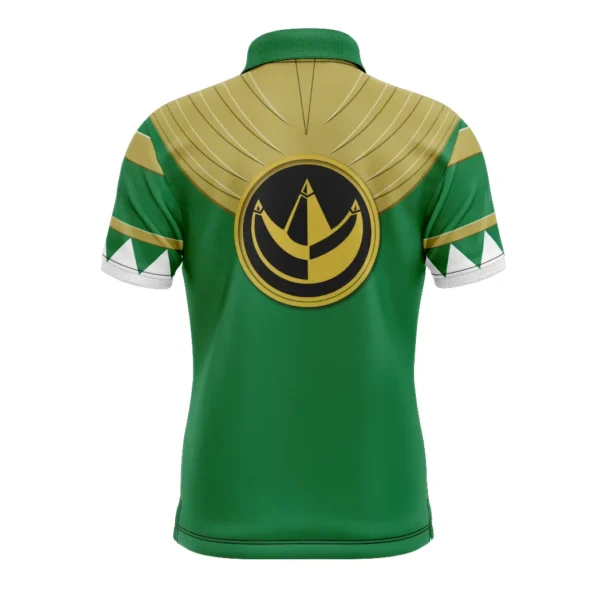 Green Ranger Mighty Morphin Power Rangers Polo Goft Shirt