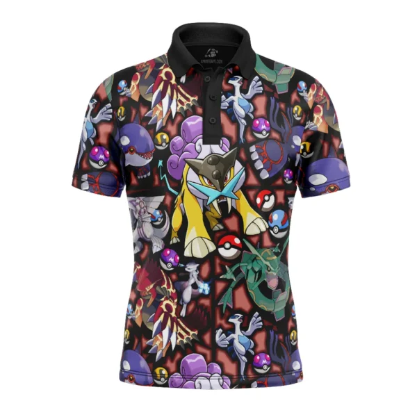 Legendary Pokemon Polo Goft Shirt