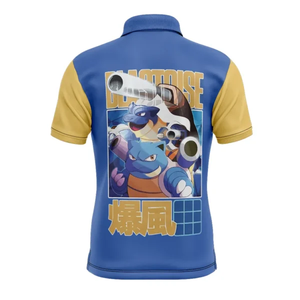 Blastoise Pokemon Polo Goft Shirt