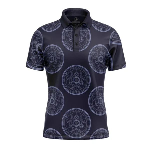 Transmutation Circle Full Metal Alchemist Polo Goft Shirt