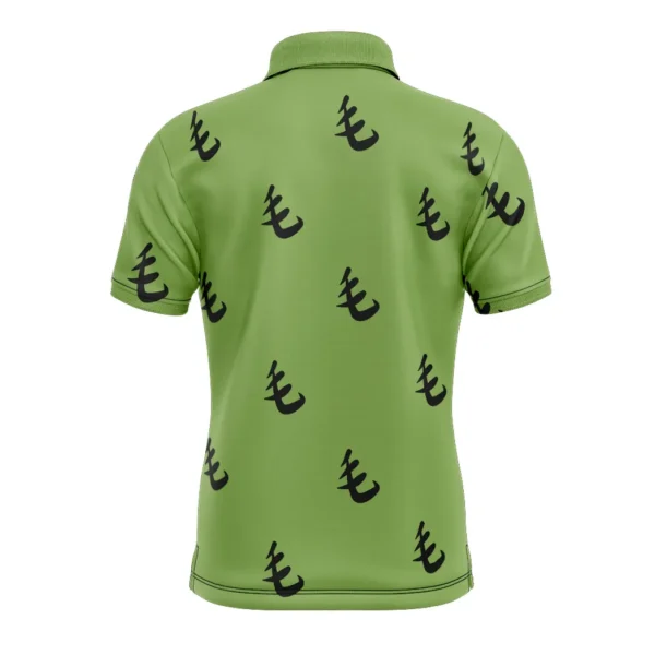 Green Pattern Saitama One Punch Man Polo Goft Shirt