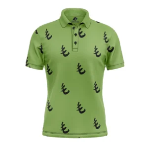 Green Pattern Saitama One Punch Man Polo Goft Shirt