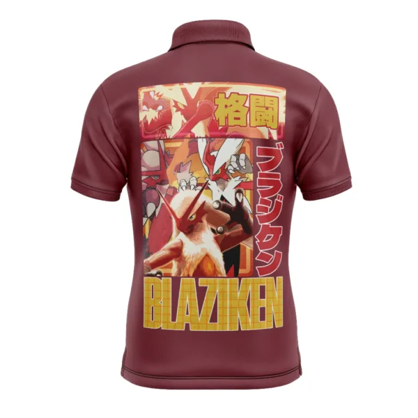 Blaziken Pokemon Polo Goft Shirt