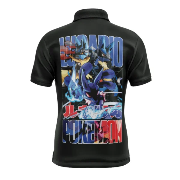 Lucario Pokemon Polo Goft Shirt