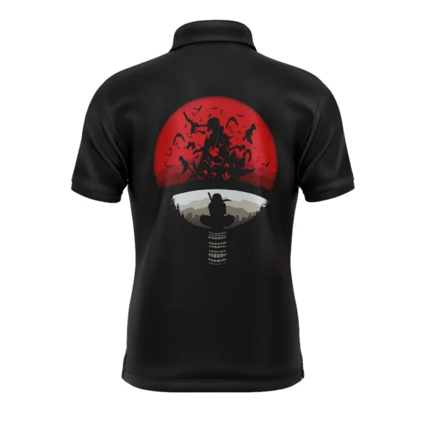 Itachi Uchiha Akatsuki Naruto Polo Goft Shirt