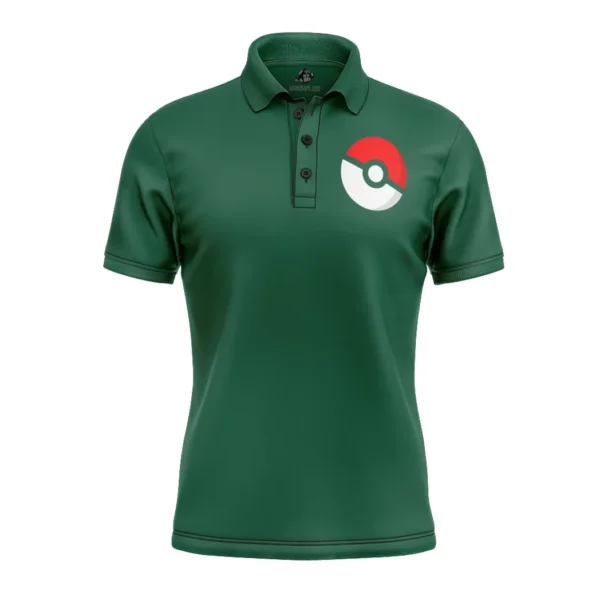 Grass Type Pokemon Polo Goft Shirt