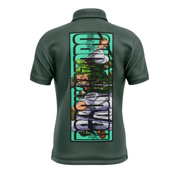 Roronoa Zoro One Piece V3 Polo Goft Shirt