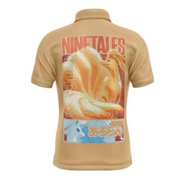 Ninetales Pokemon Polo Goft Shirt