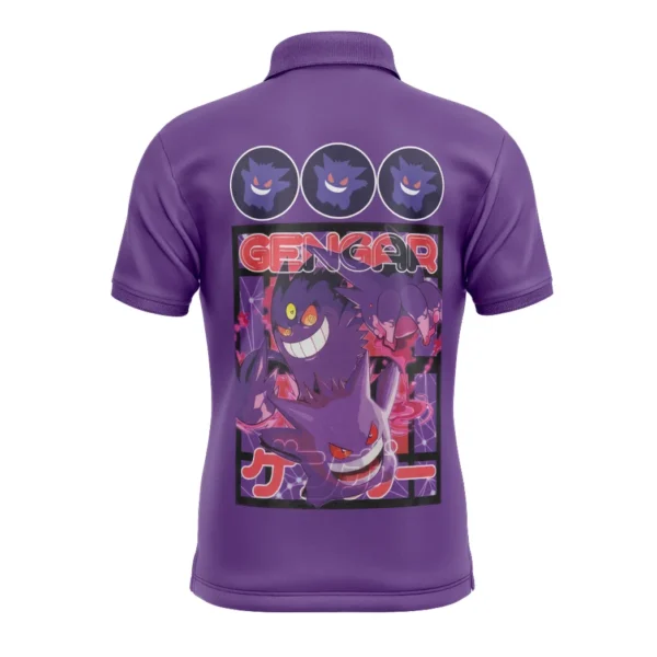 Gengar Pokemon V5 Polo Goft Shirt