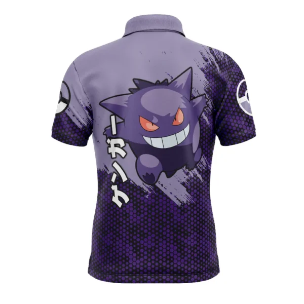 Gengar Pokemon V3 Polo Goft Shirt